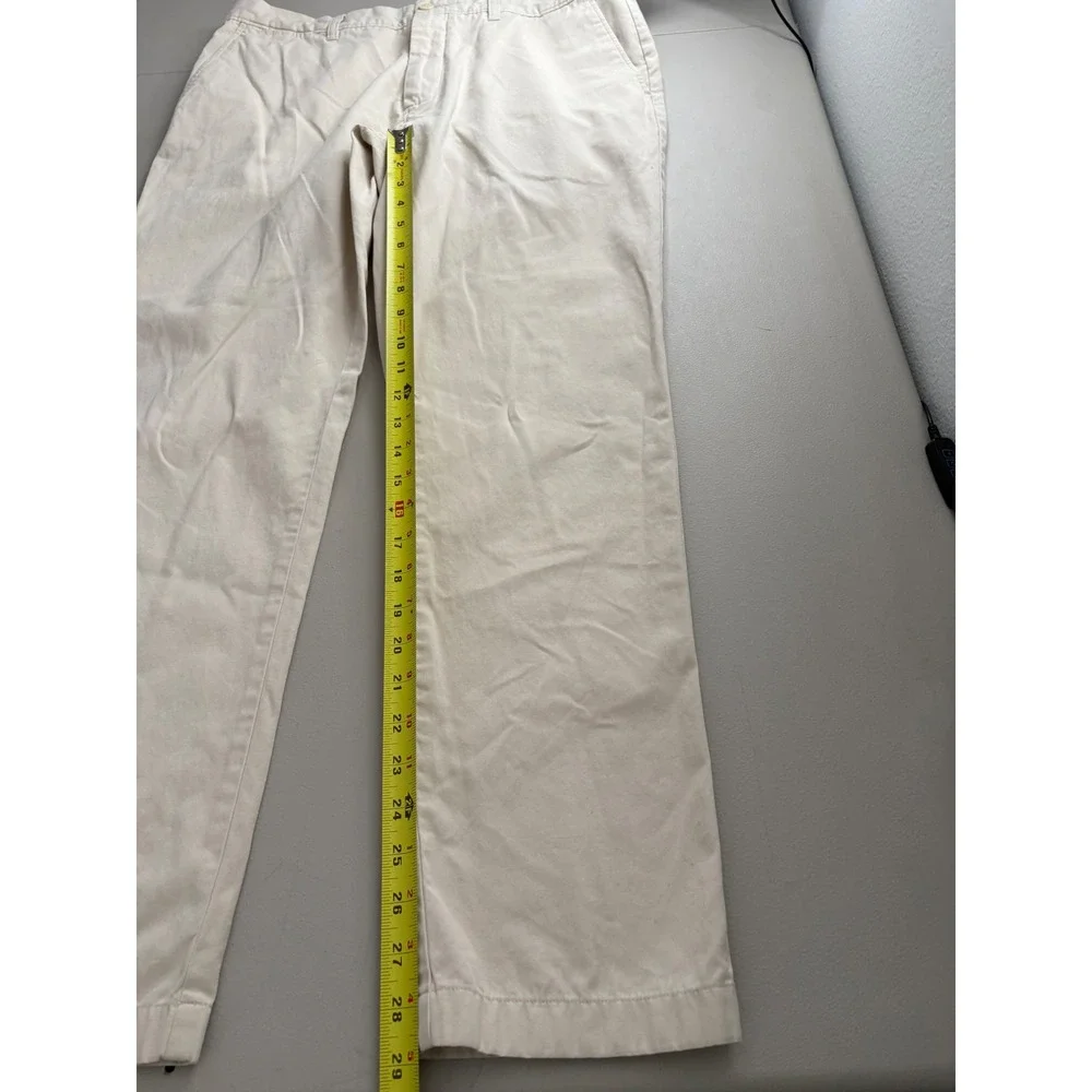 J.Crew The Driggs Summerweight Chino Pants Mens 34x30 Stone Beige Slim Preppy